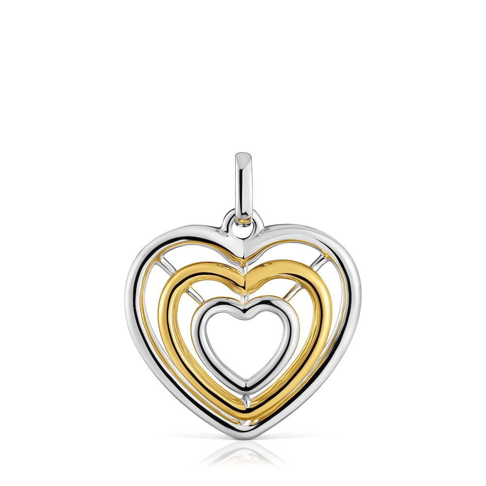 Bickie two-tone triple heart Pendant