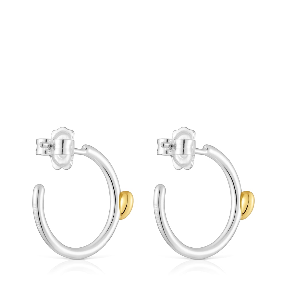 Two-tone heart Hoop earrings My Other Half |