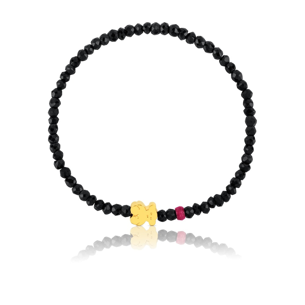 Gold Sweet Dolls Bracelet with rubies |