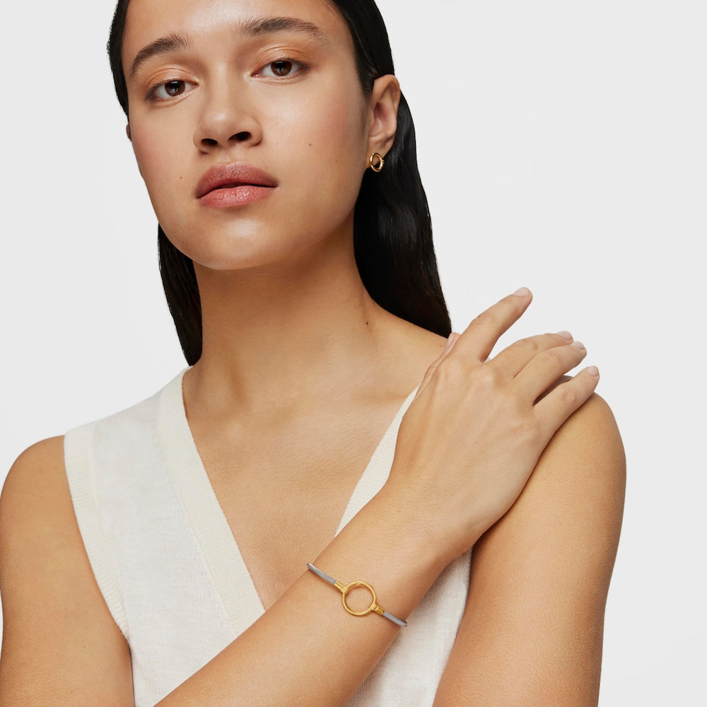Gold and Steel Hold Bracelet