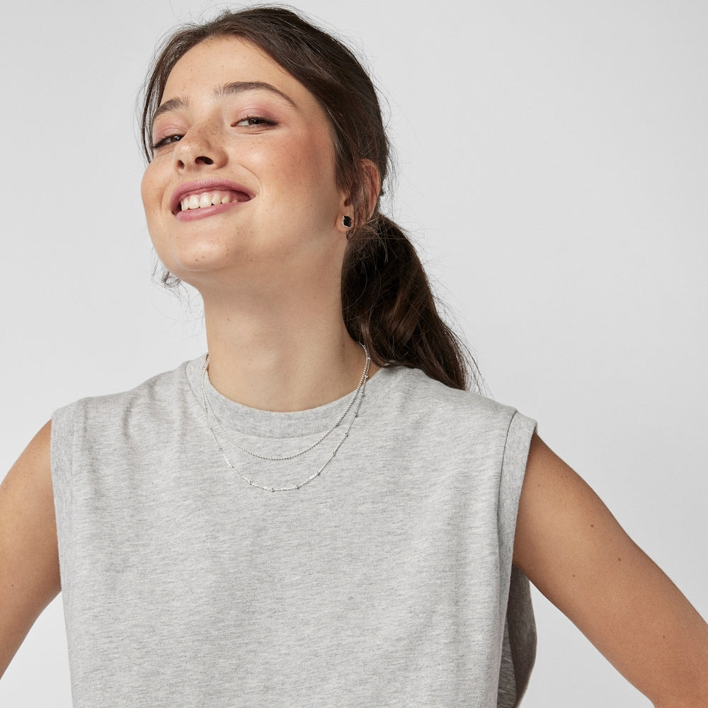 Silver Motif Earrings with Spinels |