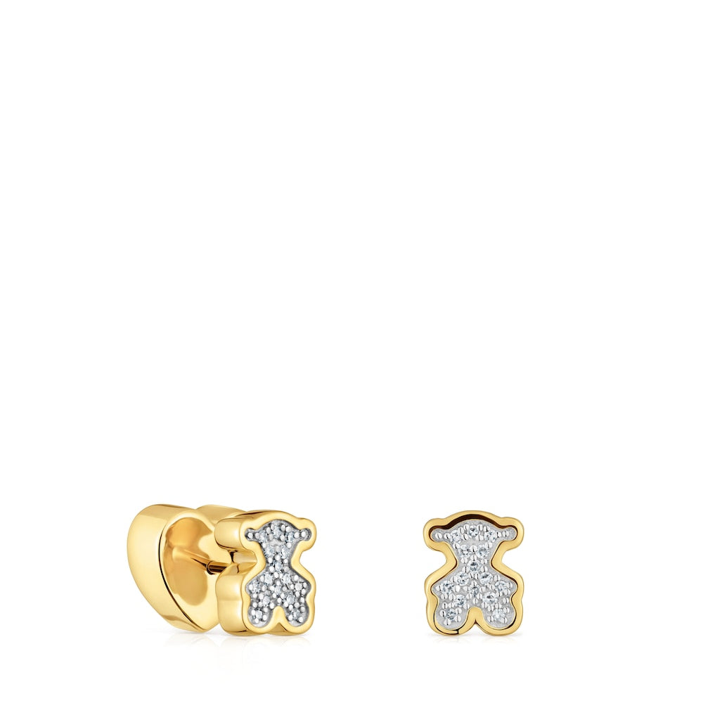 18kt gold plating over silver bear Earrings TOUS 1950 |