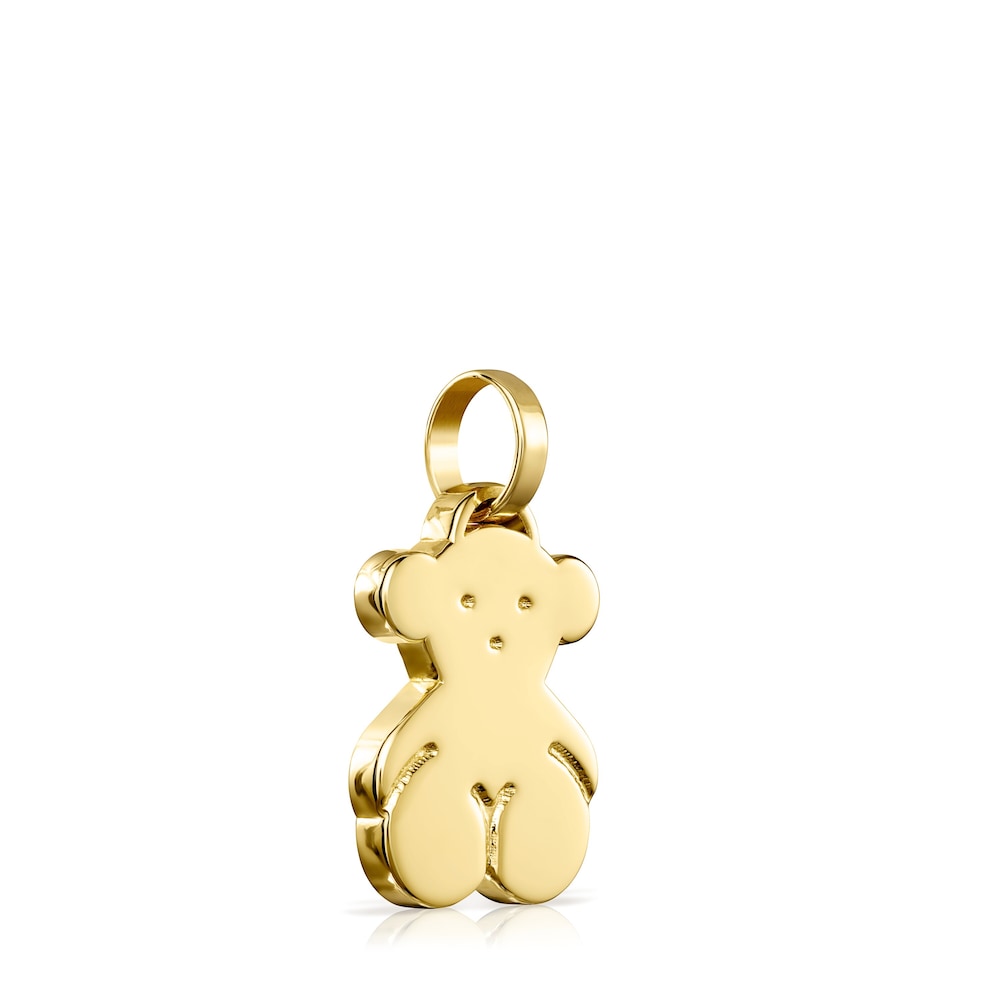 Medium Silver Vermeil Sweet Dolls bear Pendant |