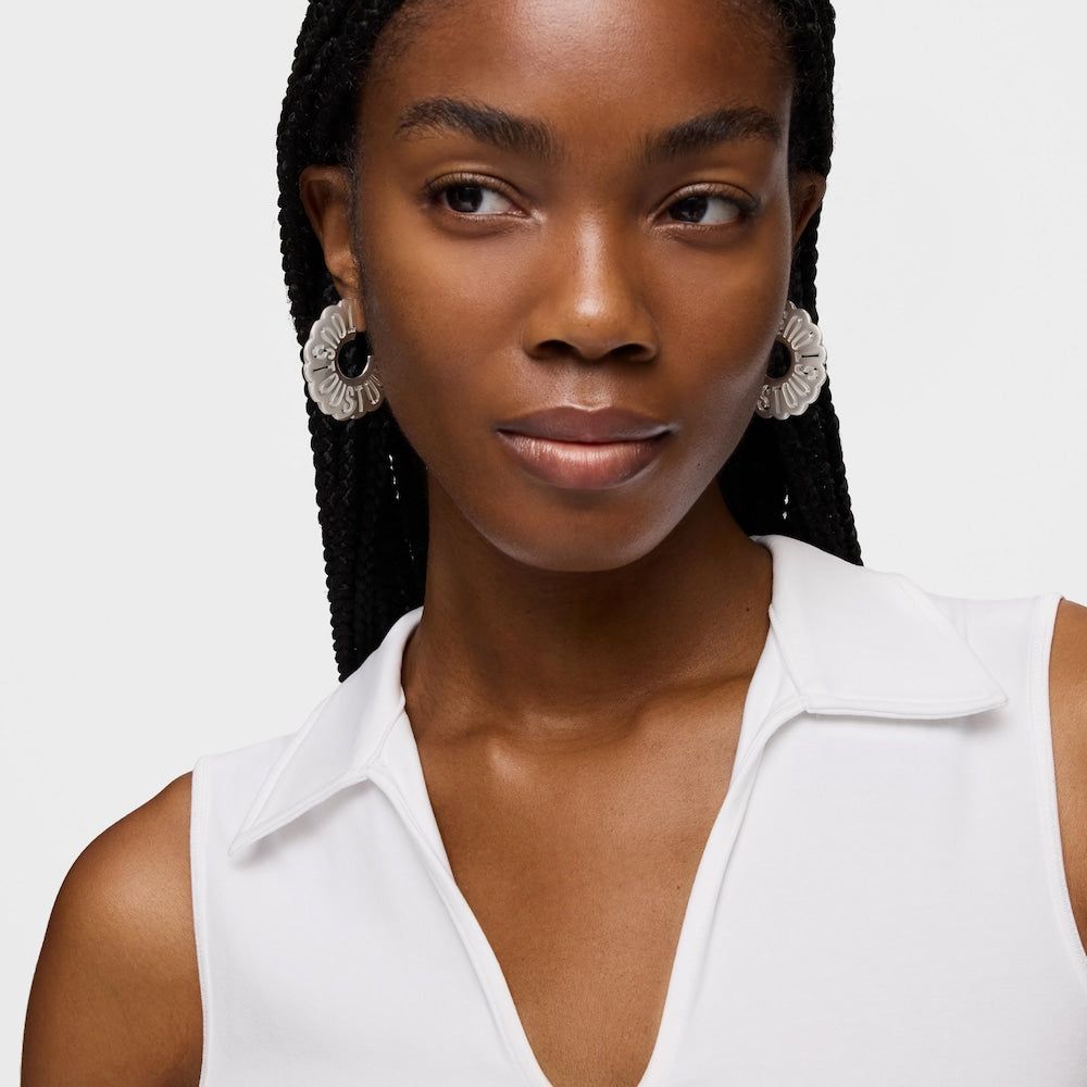 Silver hoop earrings Miranda |