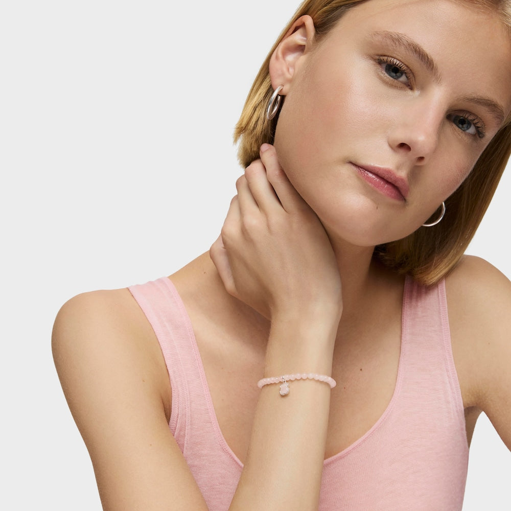 Silver and quartz Icon Color bracelet |