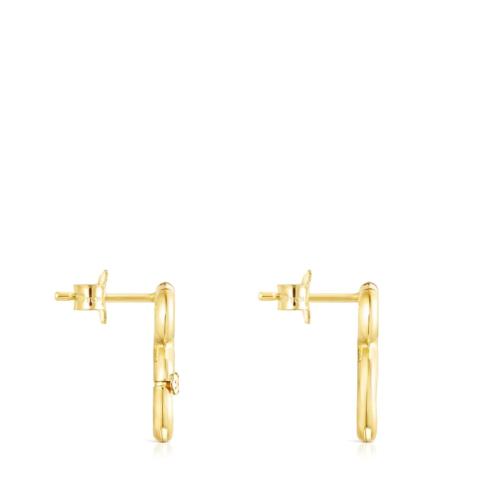 Gold Hold Bear Earrings |