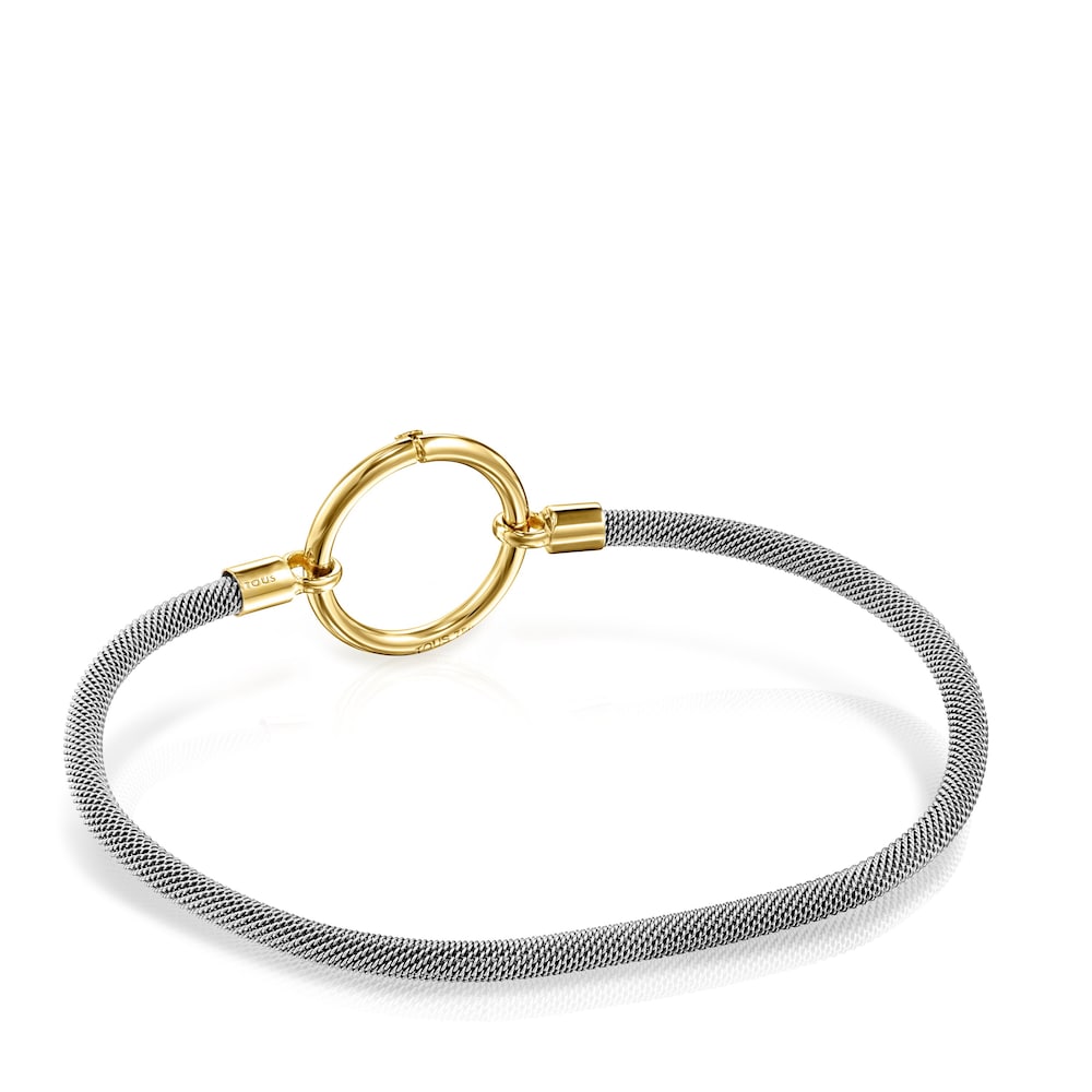 Gold and Steel Hold Bracelet