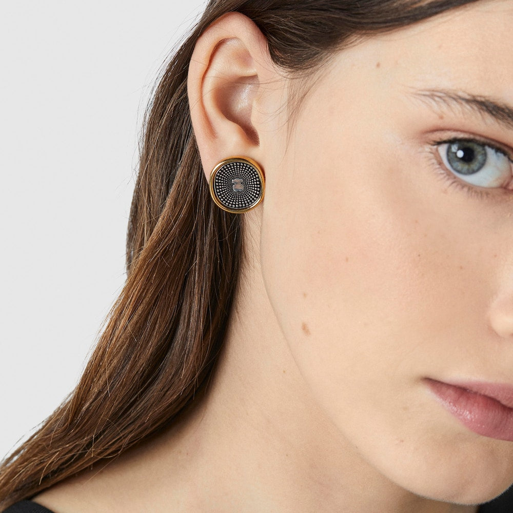 Two-tone Oursin Earrings |