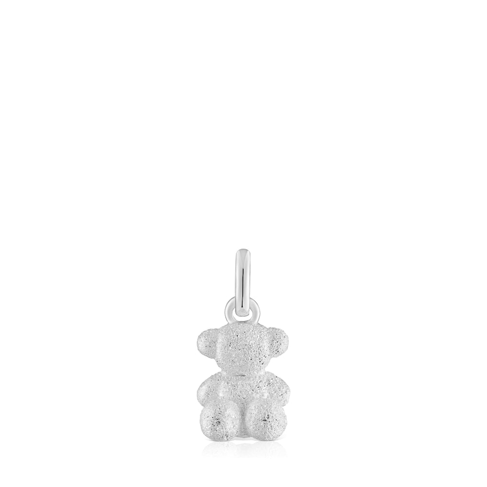 Diamond silver Bear pendant Bold Bear |