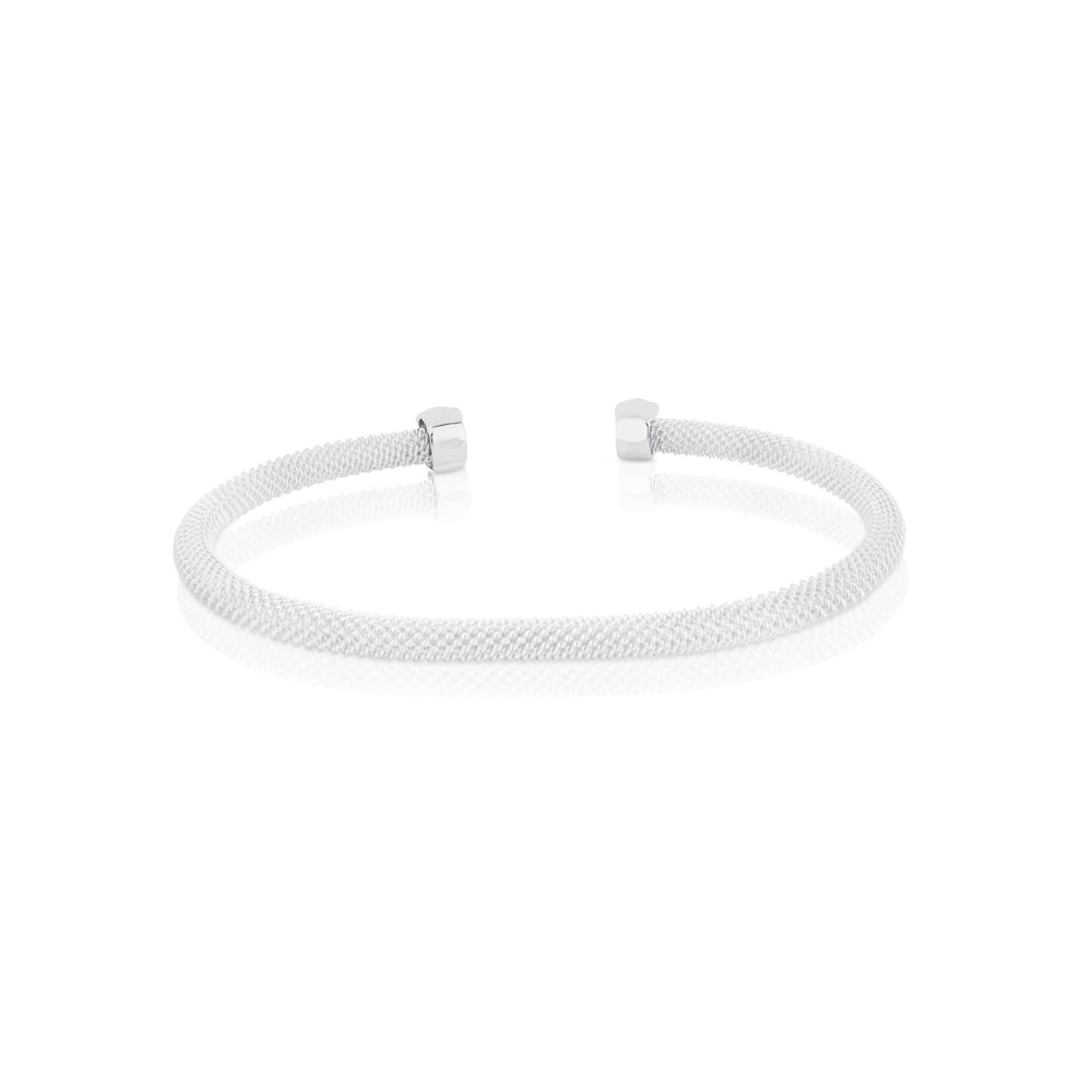 Silver Mesh Bracelet Bear motif