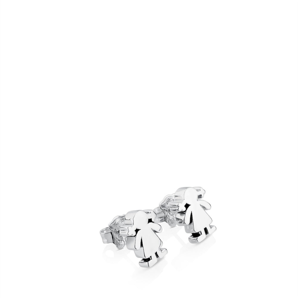 Silver Sweet Dolls girl Earrings |
