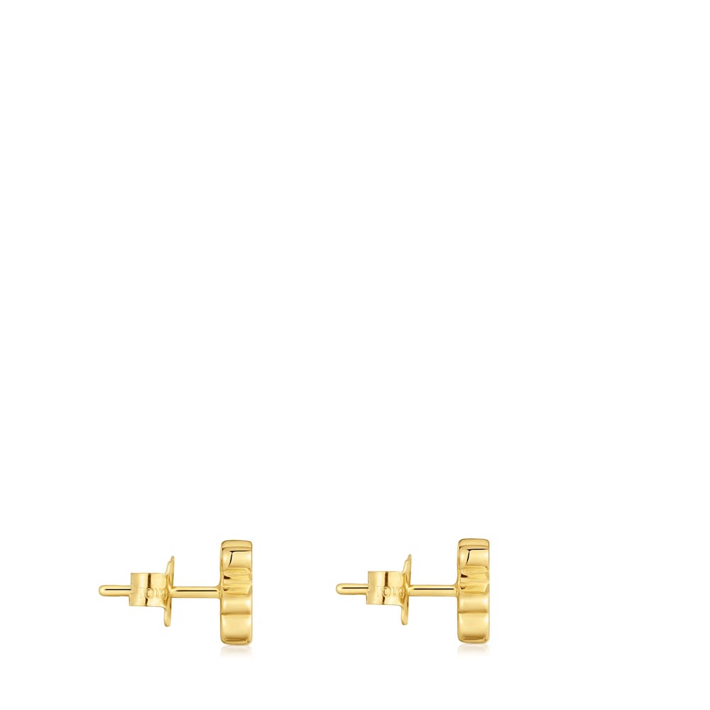 8 mm gold bear Earrings Sweet Dolls |