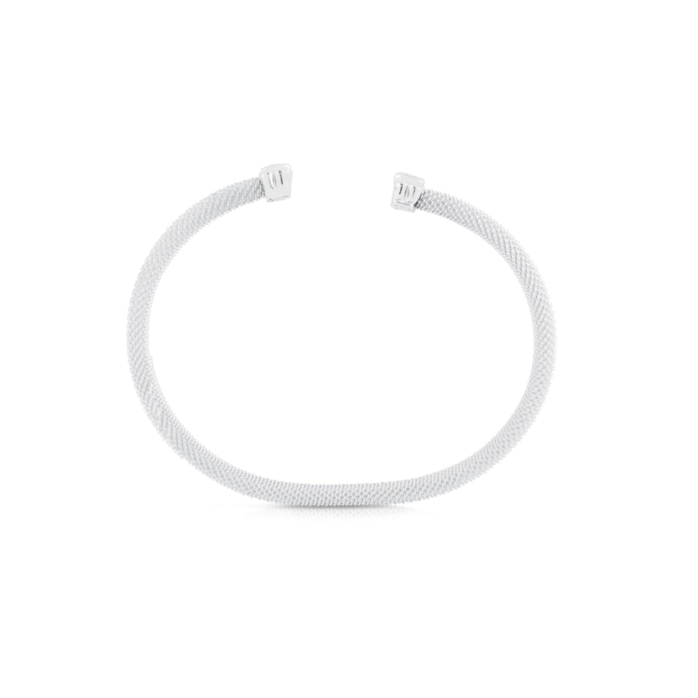 Silver Mesh Bracelet Bear motif