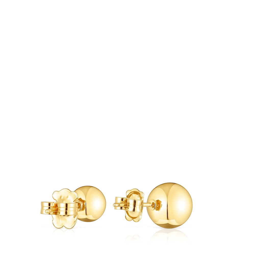 Set of silver vermeil Plump Ball earrings |