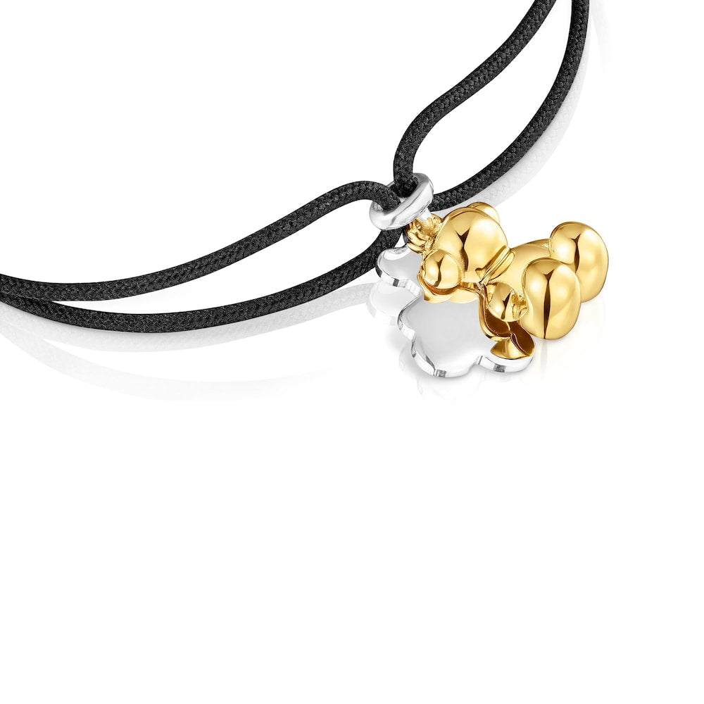 Two-tone nylon Bracelet with double bear Bold Bear |