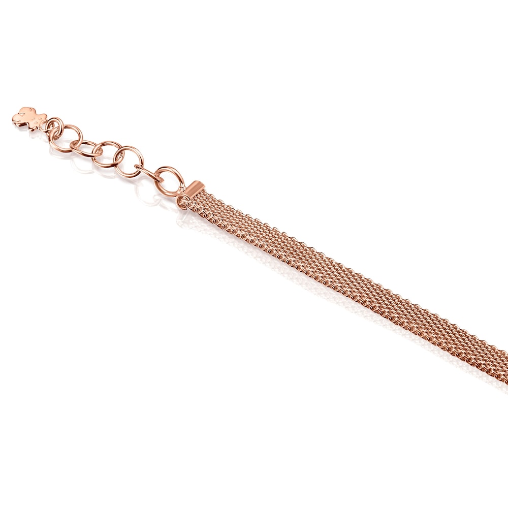 Rose Silver Vermeil Real Sisy Bracelet with Pearl