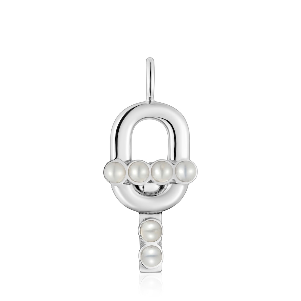 Silver Pendant with cultured pearls MANIFESTO