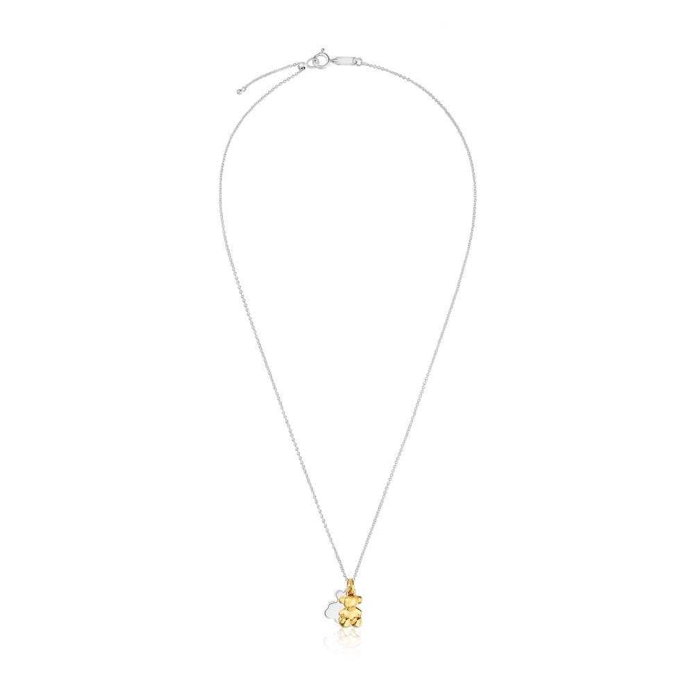 Two-tone Necklace with double bear Bold Bear |
