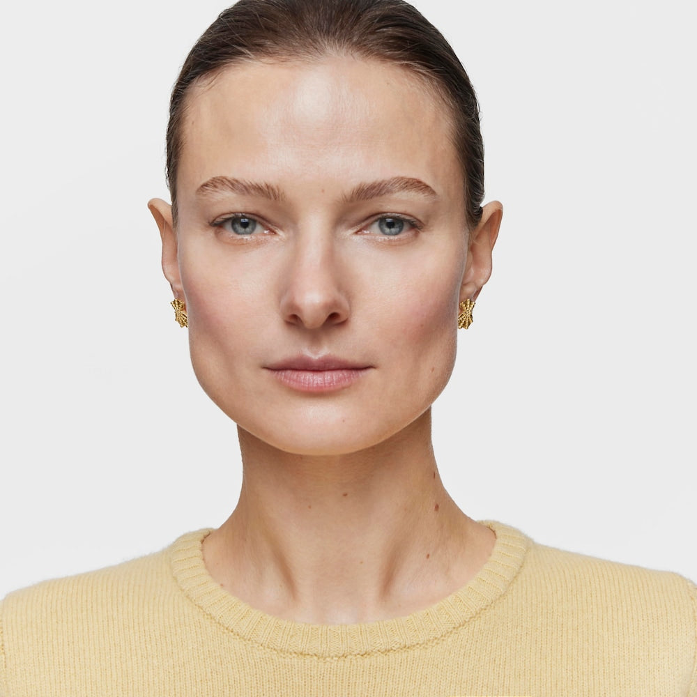 Small bear Earrings with 18kt gold plating over silver TOUS Grain |