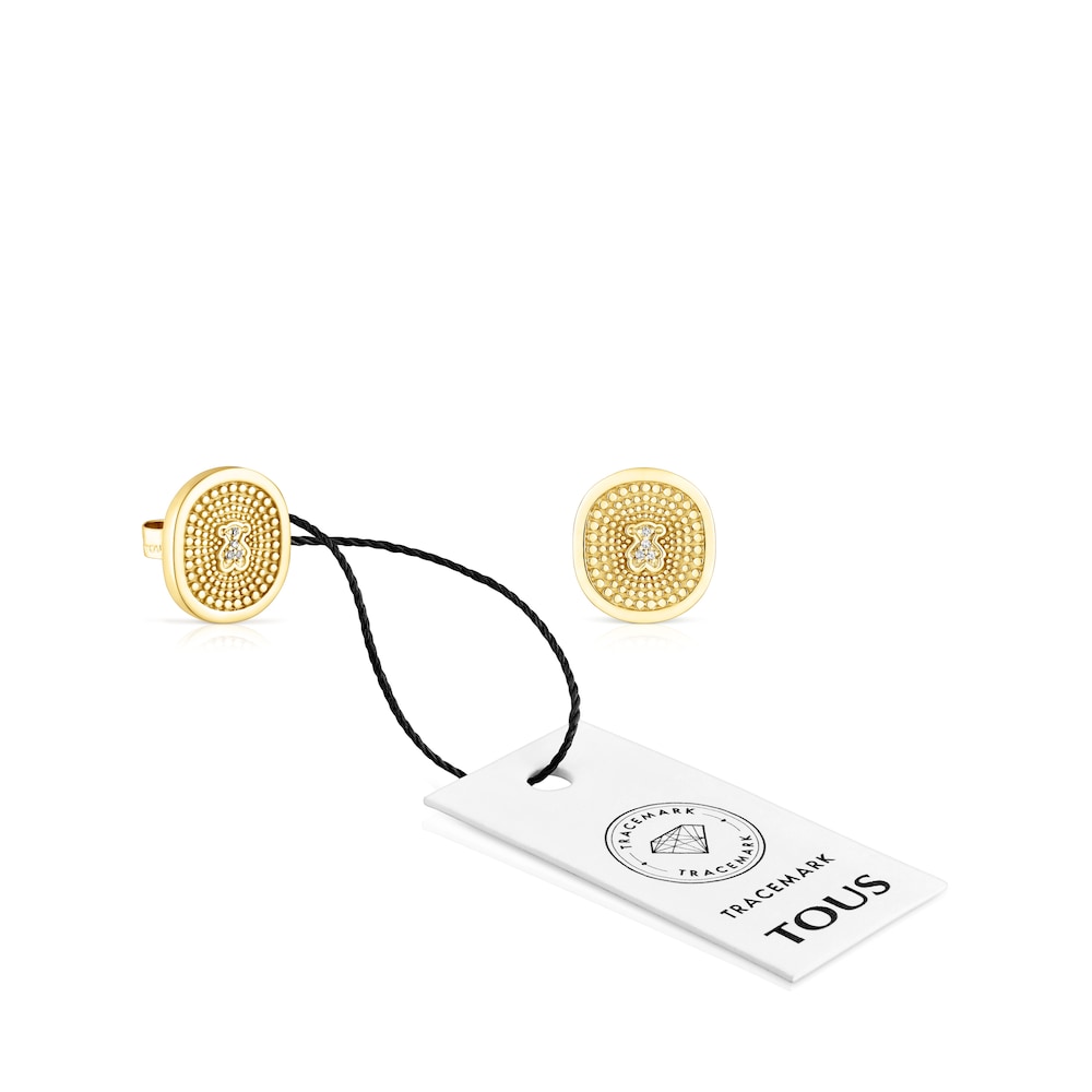 Gold Oursin Earrings |