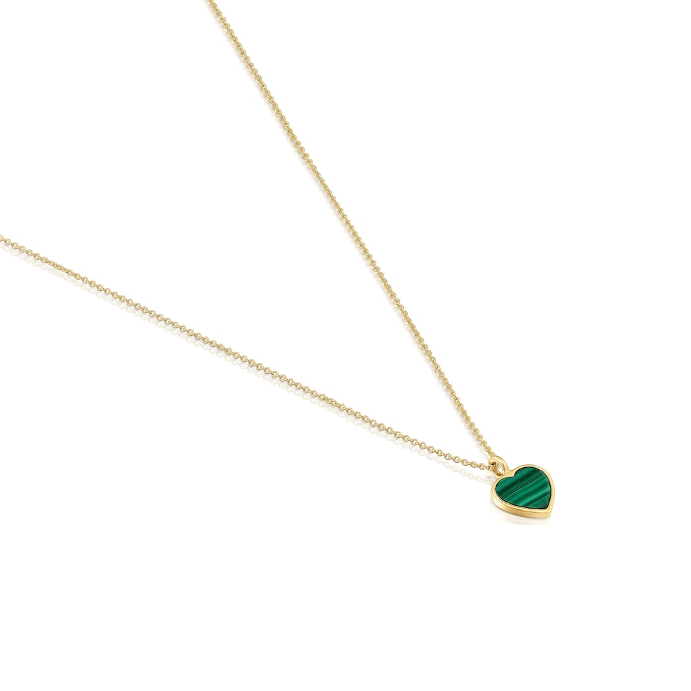 Short Necklace with malachite XXS |