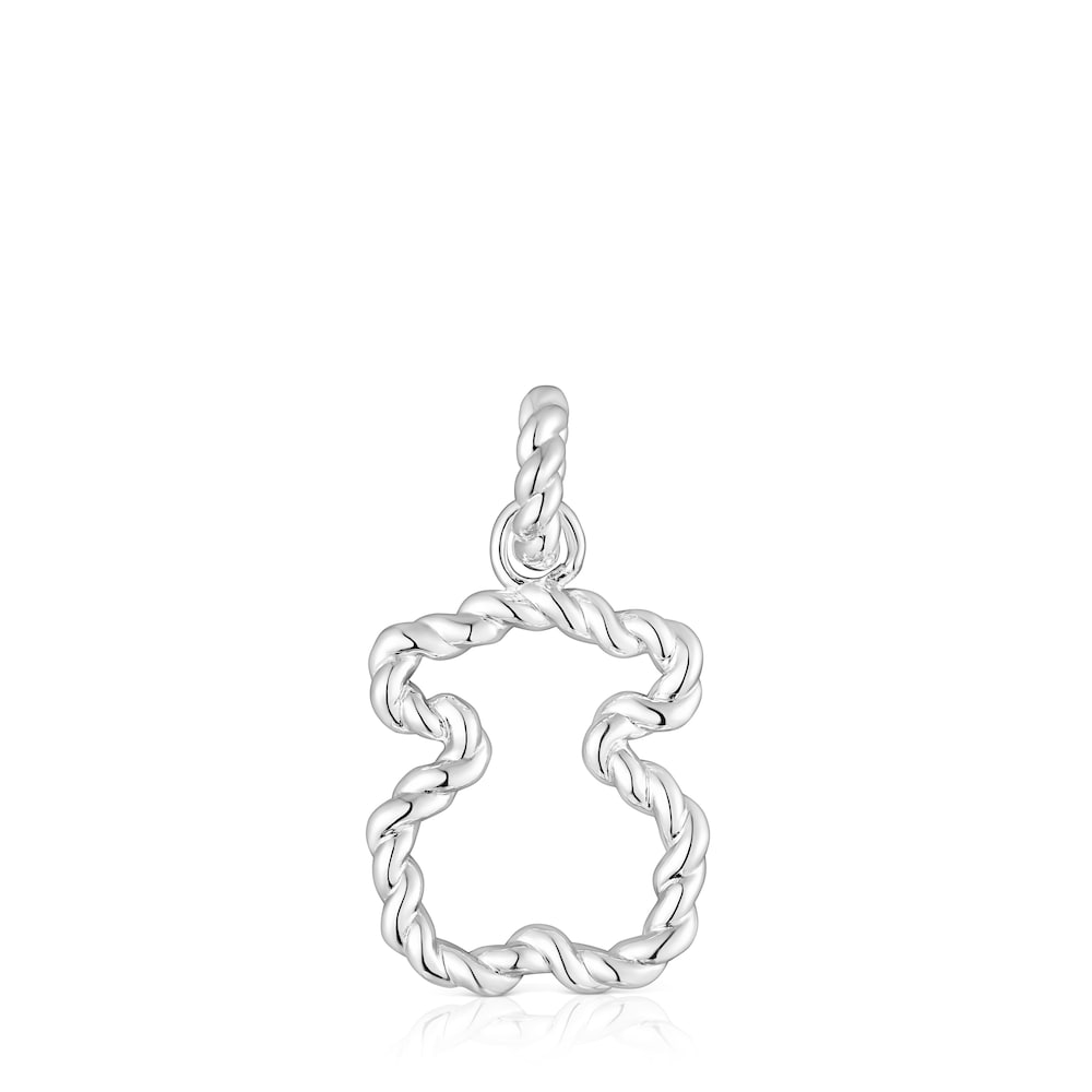 Twisted Pendant with bear silhouette |