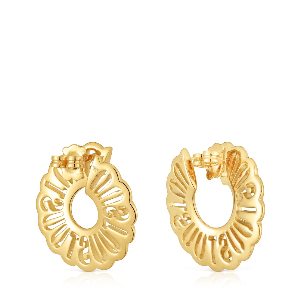 31 mm hoop earrings with 18kt gold plating over silver Miranda |