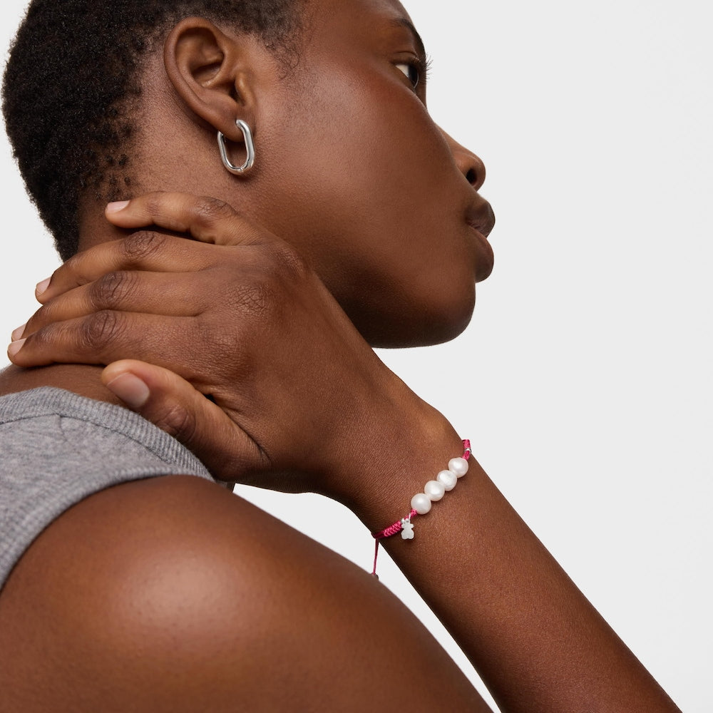 Silver Pearls Bracelet with pearls |