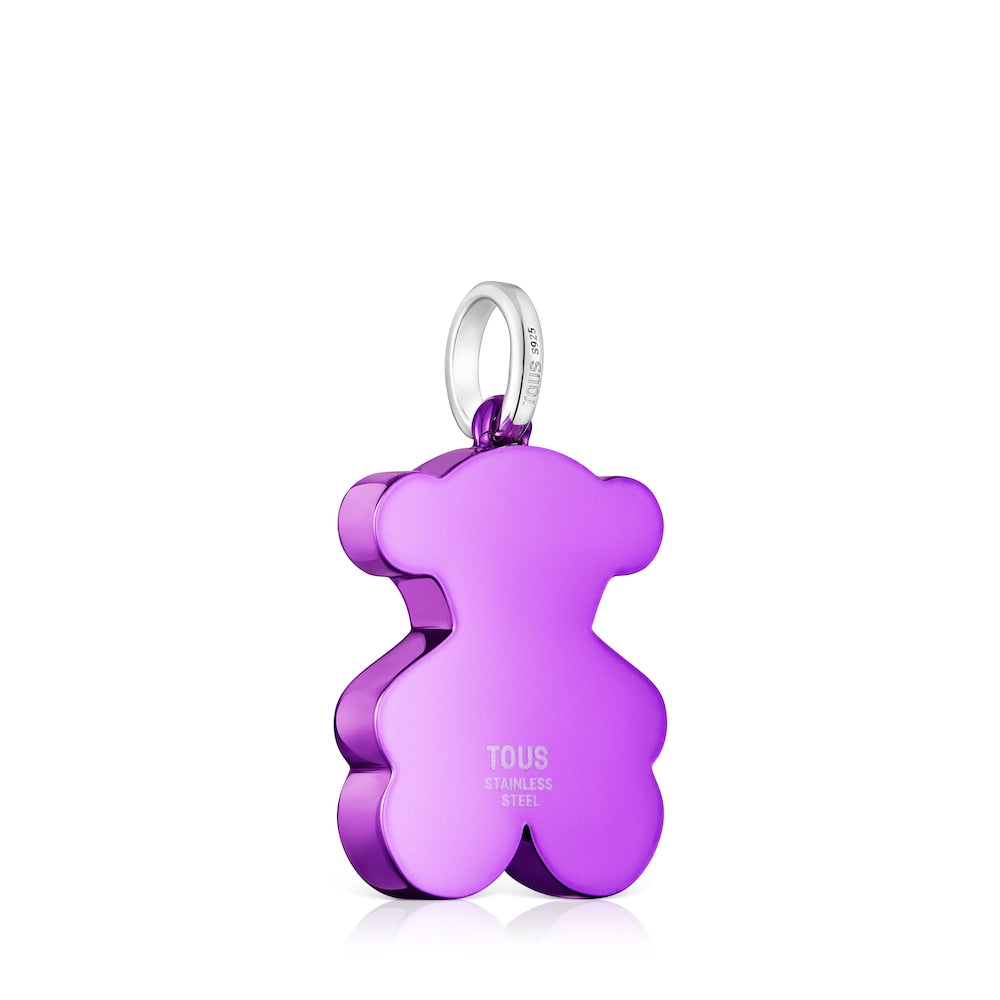 Medium lilac-colored steel bear Pendant Sweet Dolls |