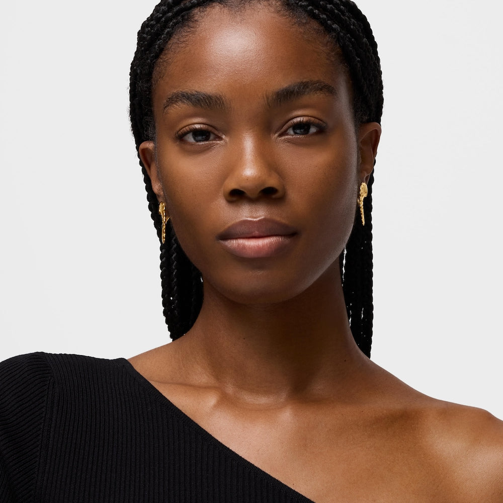 31 mm hoop earrings with 18kt gold plating over silver Miranda |