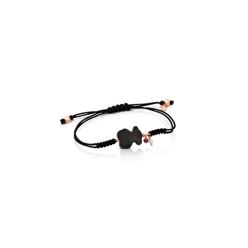 Rose Vermeil Silver New Tibet Bracelet with Gemstones |