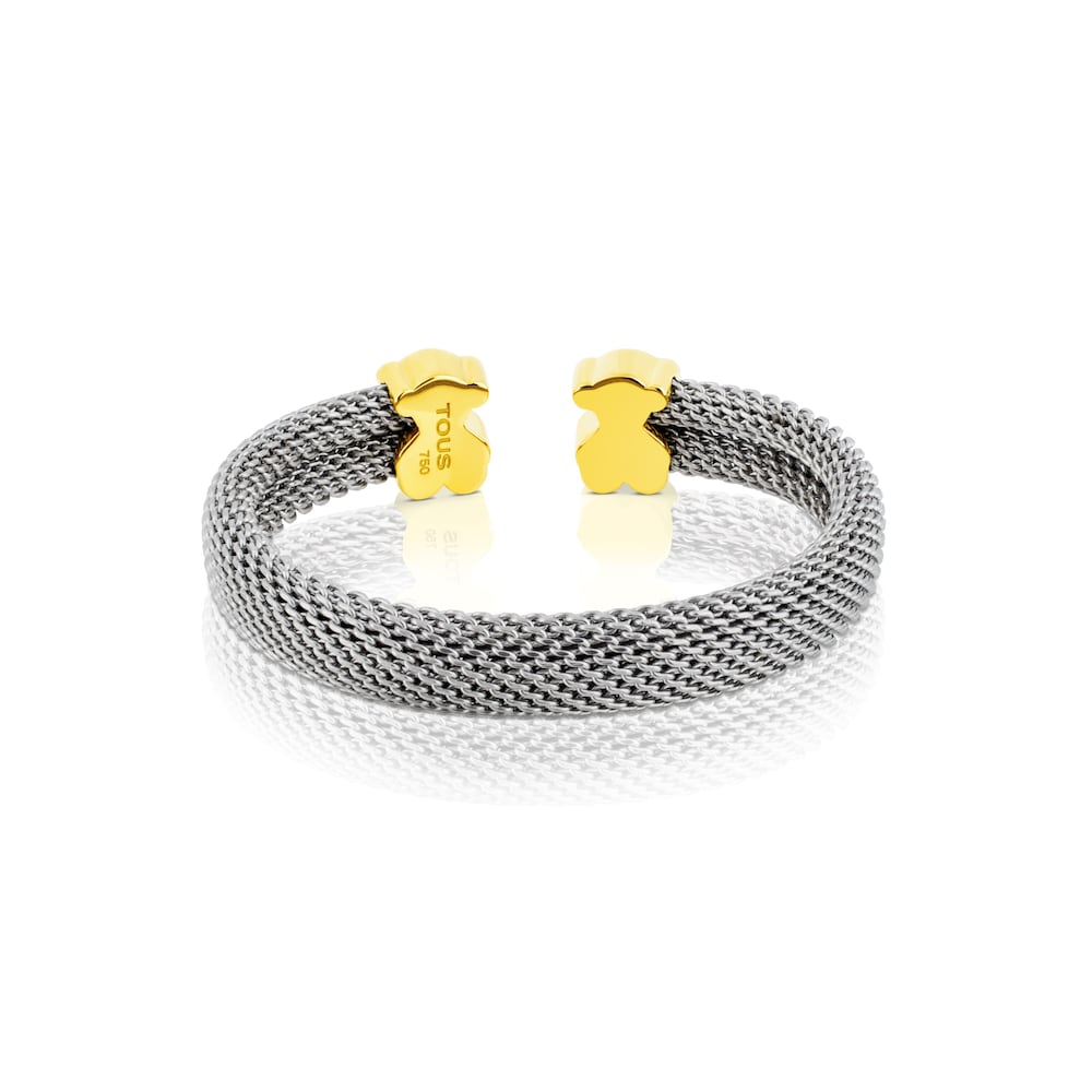 Mesh Gold Bangle