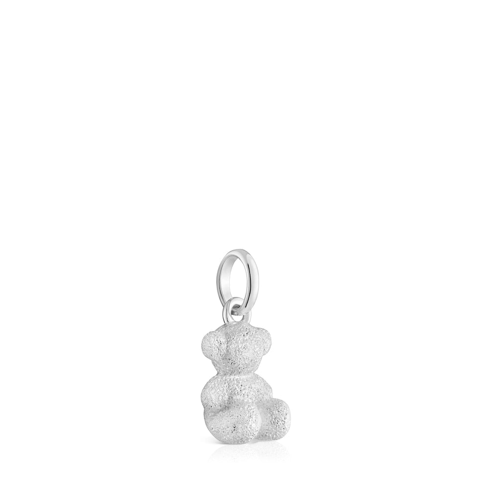 Diamond silver Bear pendant Bold Bear |