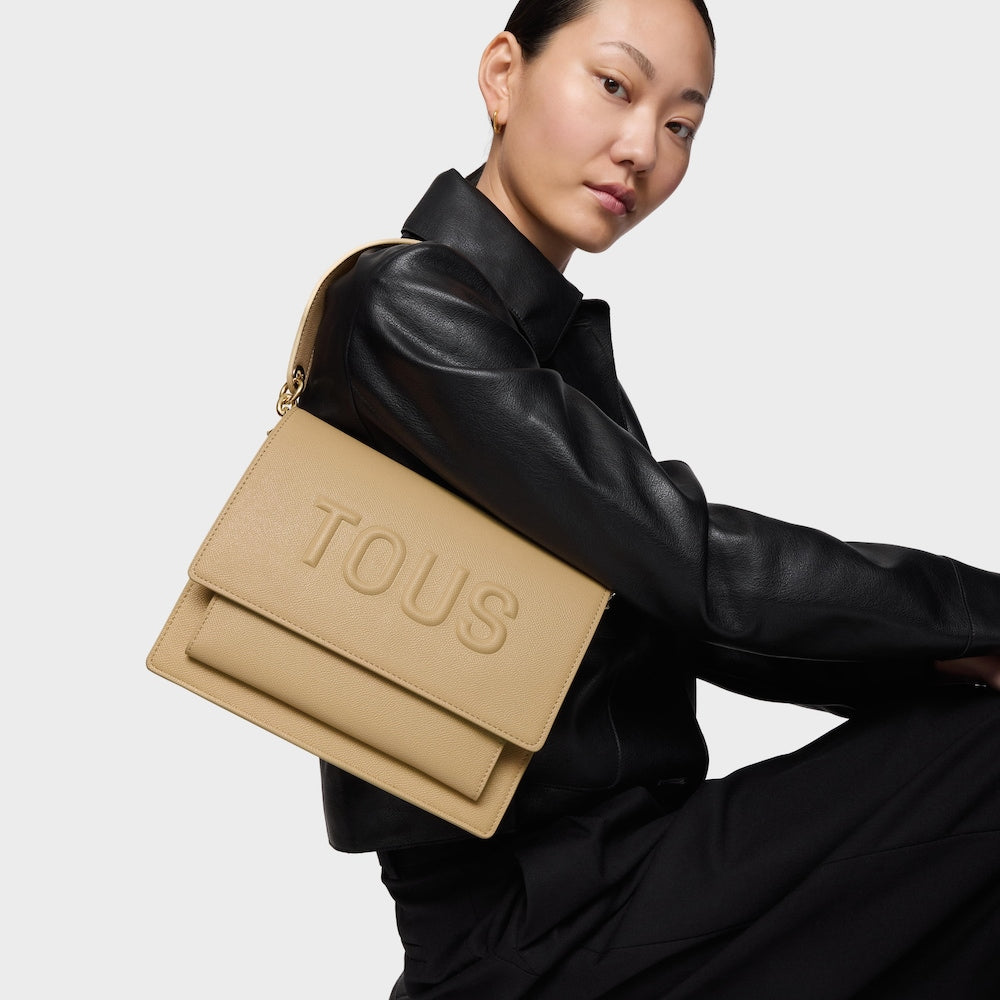 Medium sand-colored Audree Crossbody bag Brenda |
