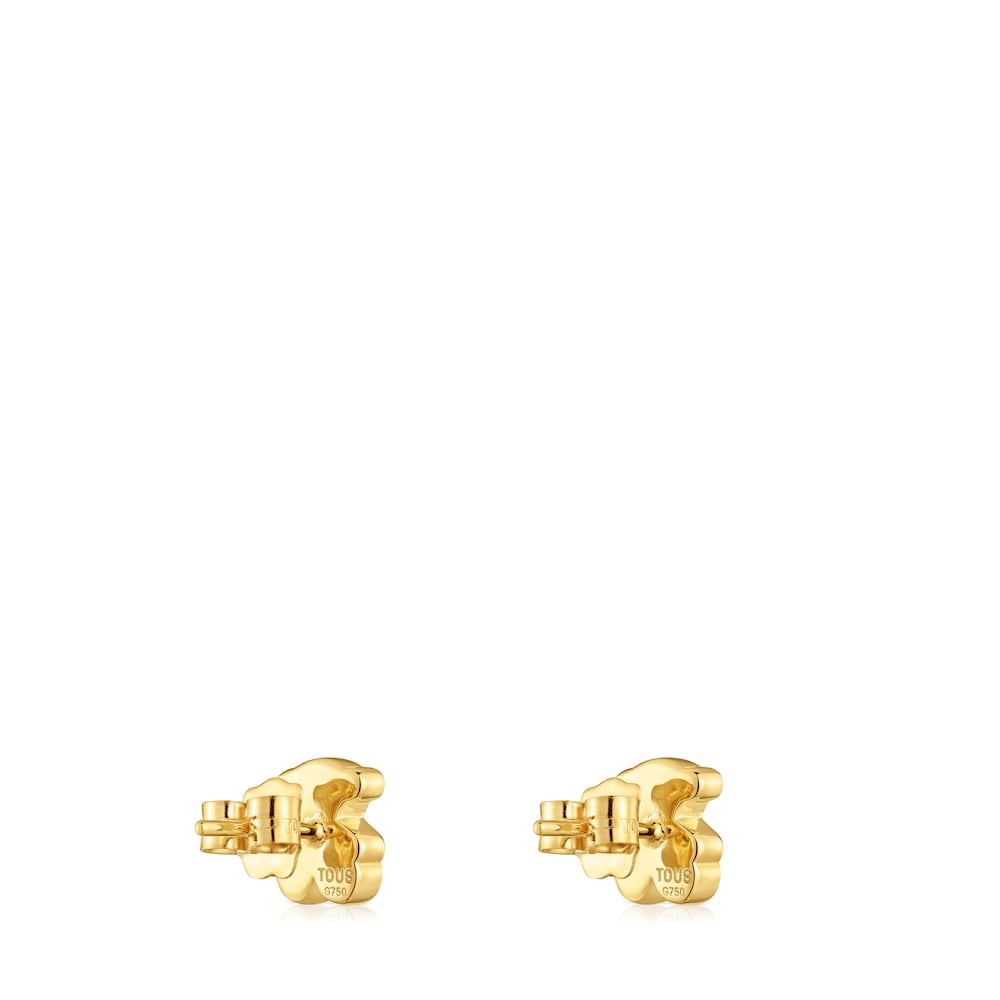 8 mm gold bear Earrings Sweet Dolls |