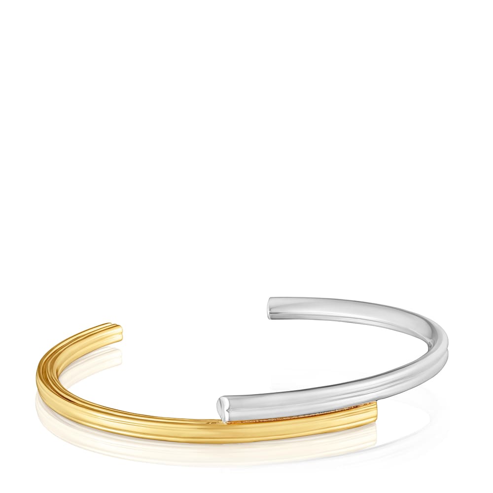 Two-tone Bangle with bear and heart motifs 1950