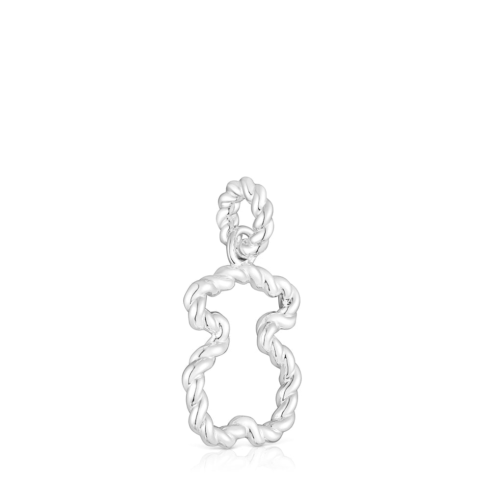 Twisted Pendant with bear silhouette |