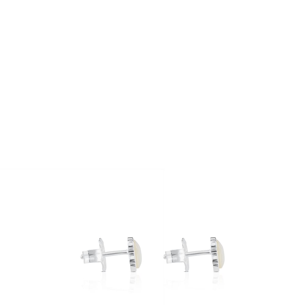 Silver Color Earrings with mother-of-pearl |