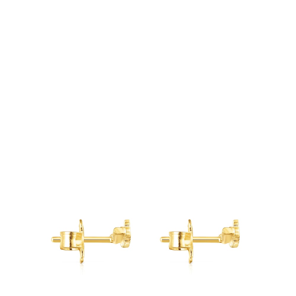 Silver vermeil Straight bears Earrings |