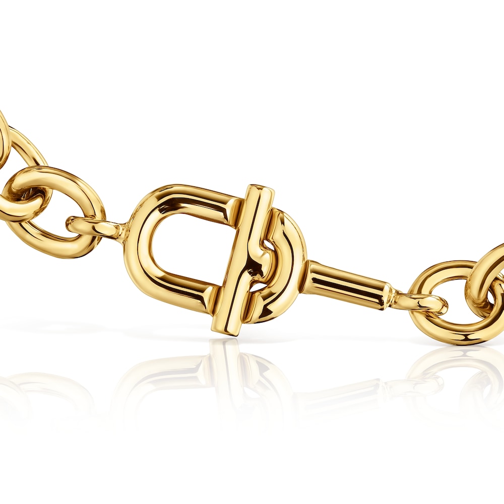 MANIFESTO chain bracelet with 18 kt gold plating over silver
