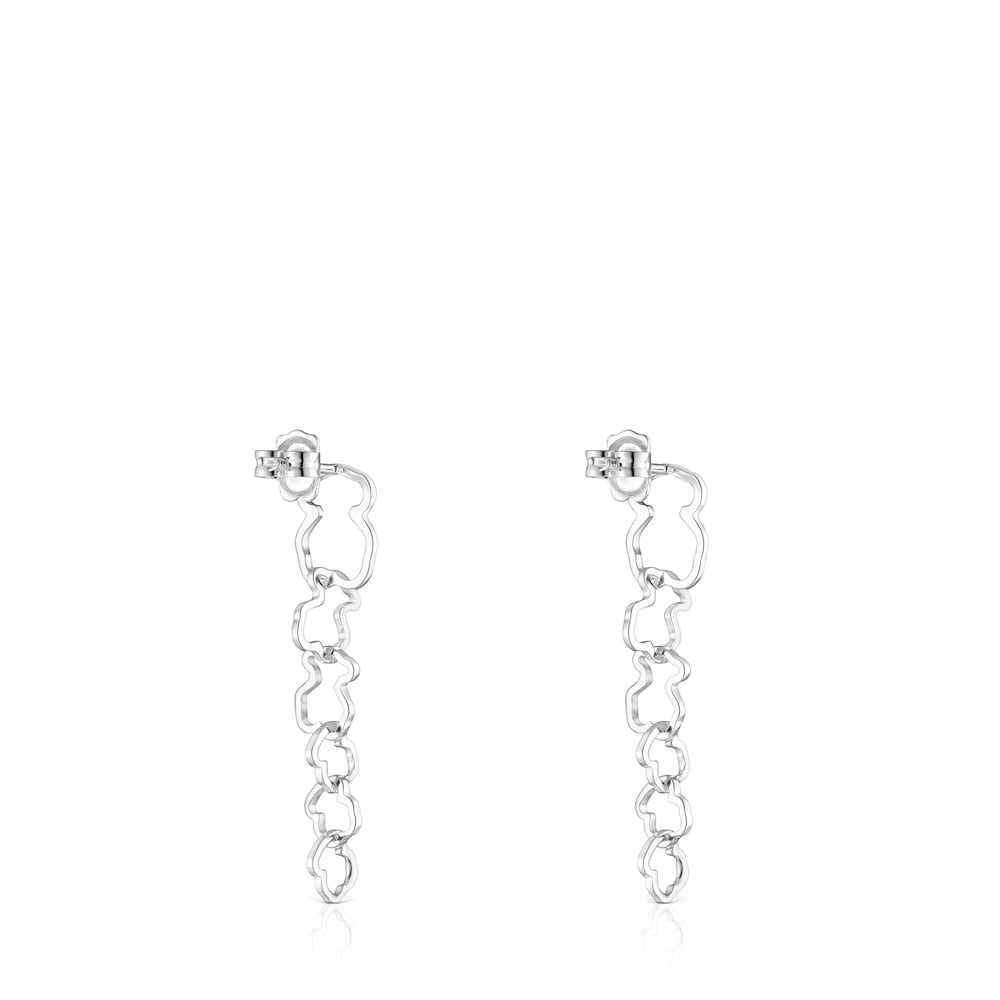 Long Carrusel bear-motif Earrings |