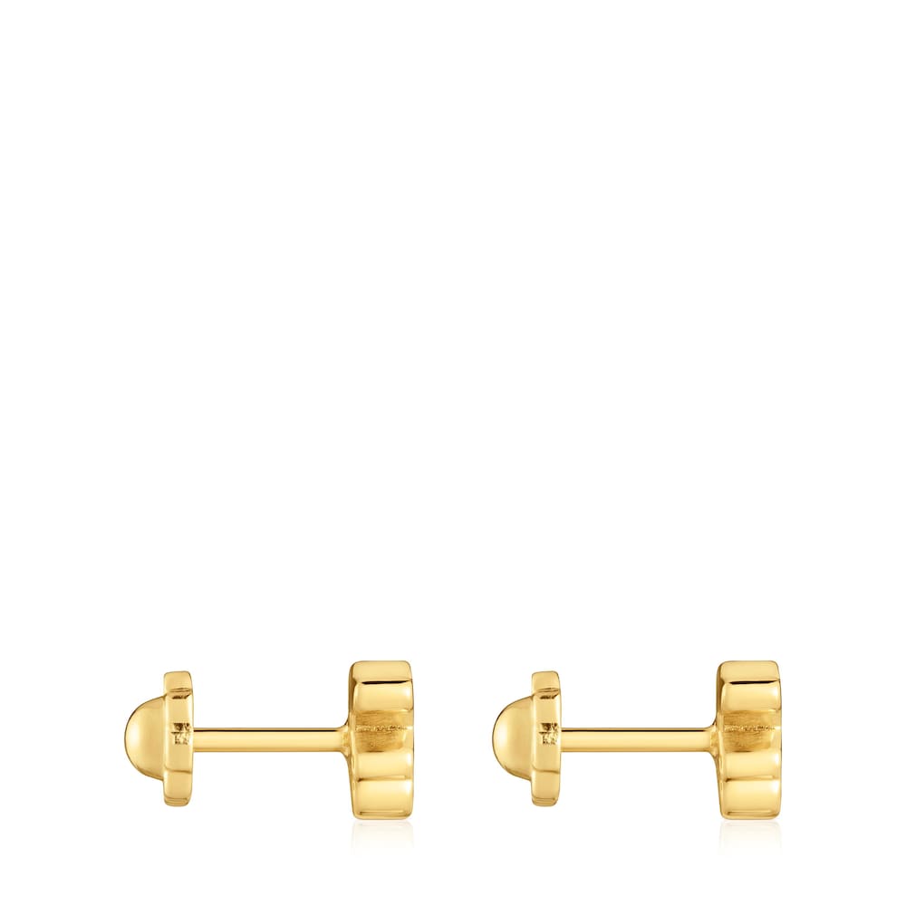 6mm gold bear Earrings Sweet Dolls |
