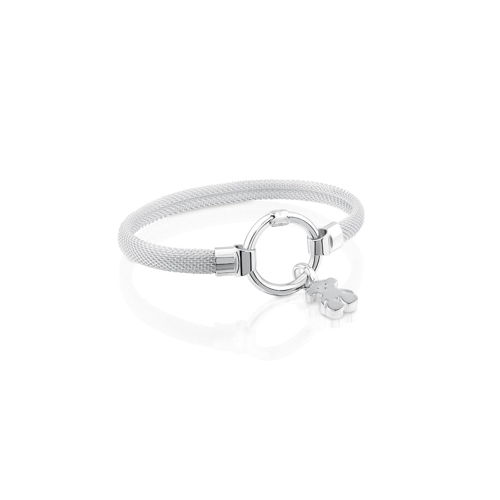 Medium Silver Hold Bracelet