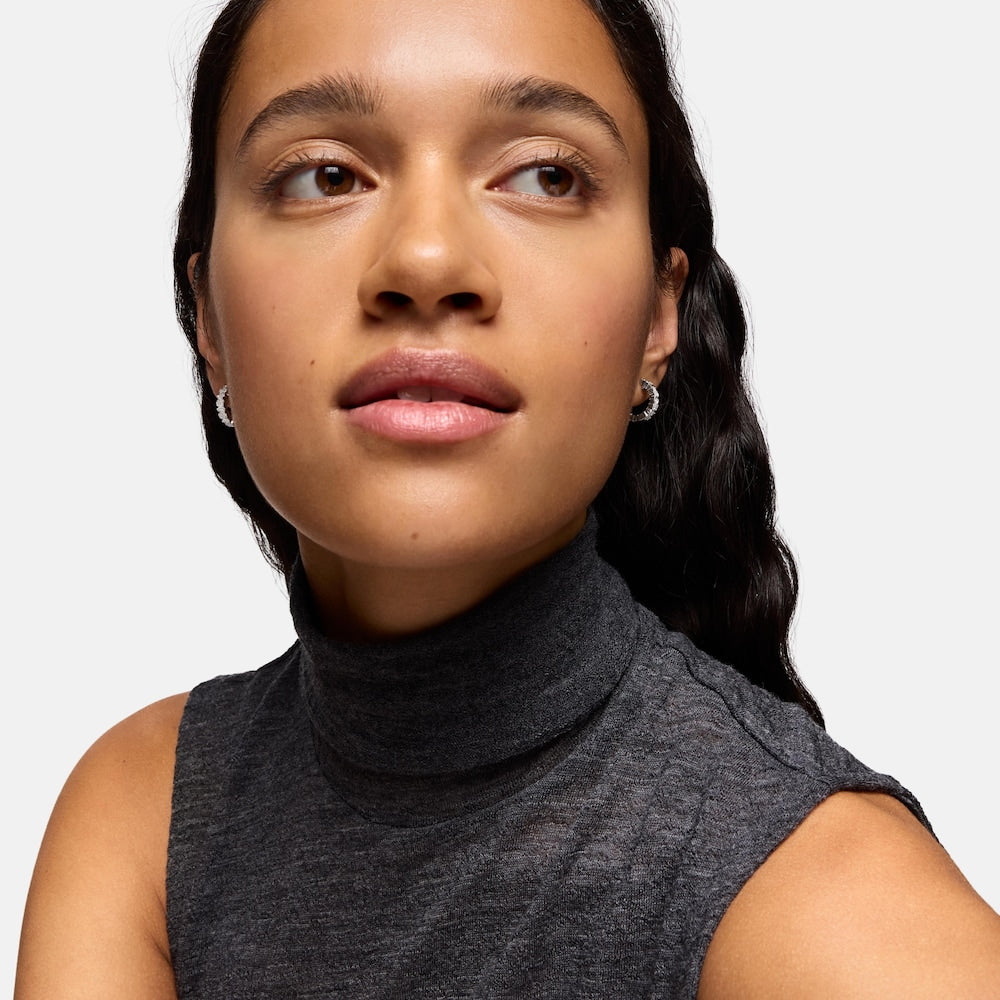 White Gold Puppies hoop Earrings |