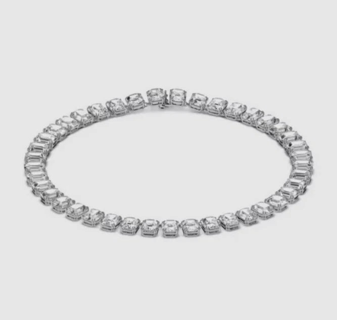 New Crystal Millenia Necklace,Octagon Cut,White Rhodium plated