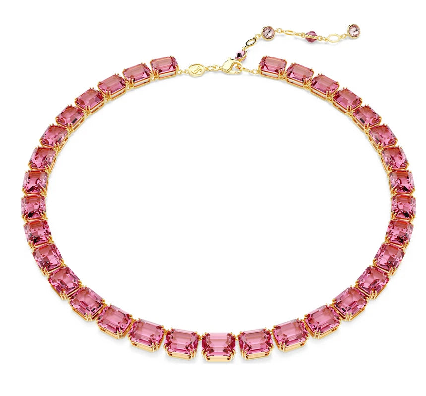 Gema necklace Mixed cuts Multicolored tone plated