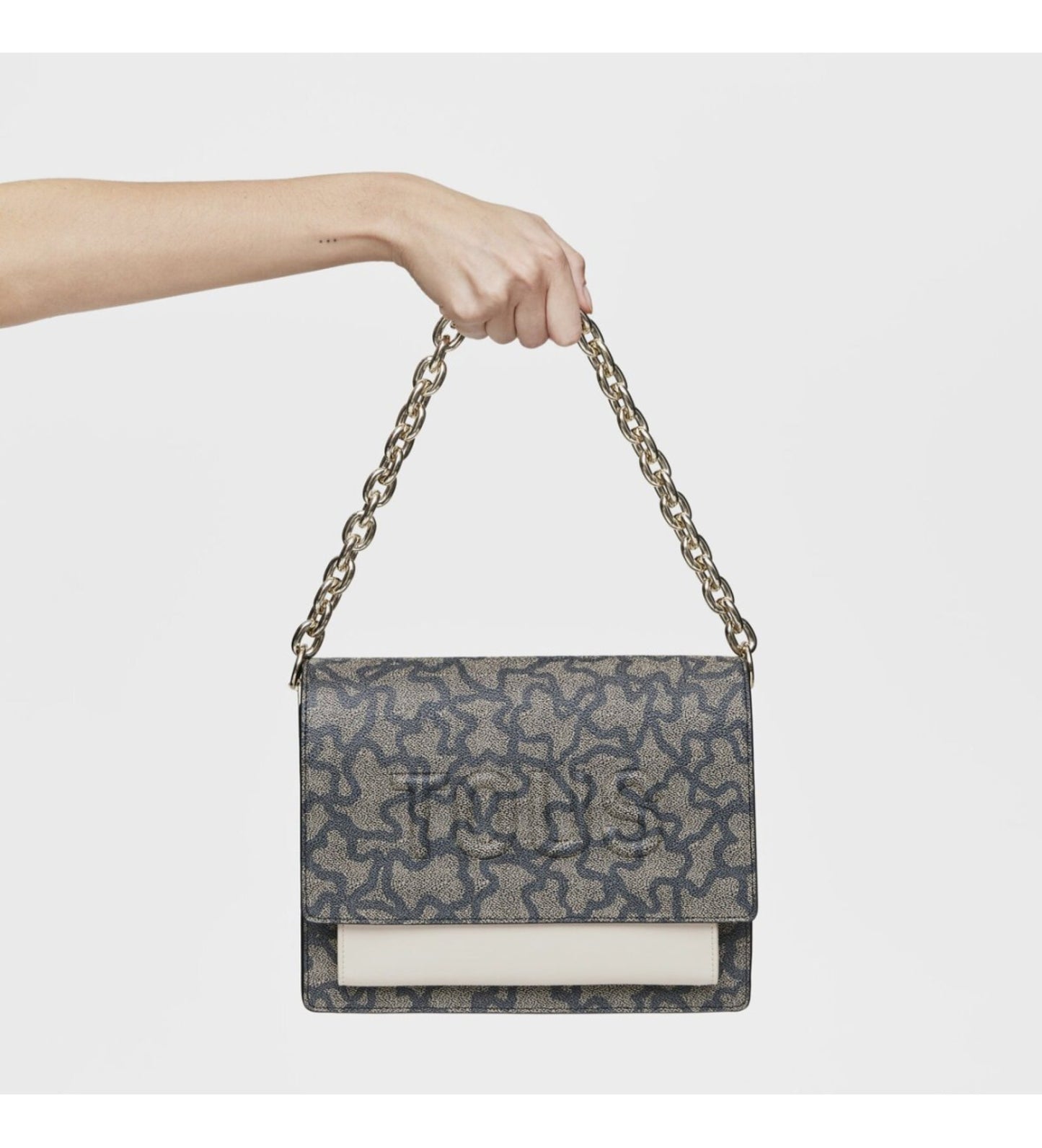 M. Audree Chain K Icon grey shoulder bag