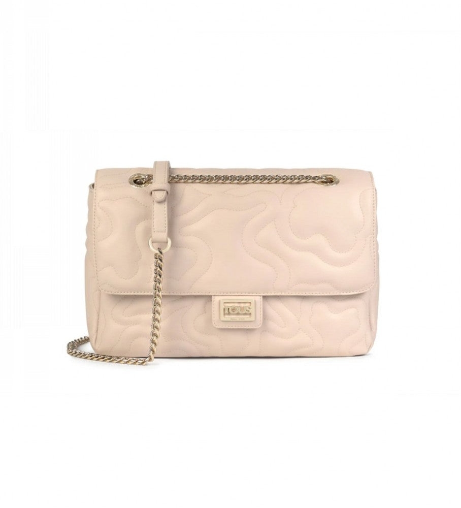 M. K Dream Beige Flap Shoulder Bag