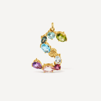 Letter S Pendant with gemstones TOUS ATELIER
