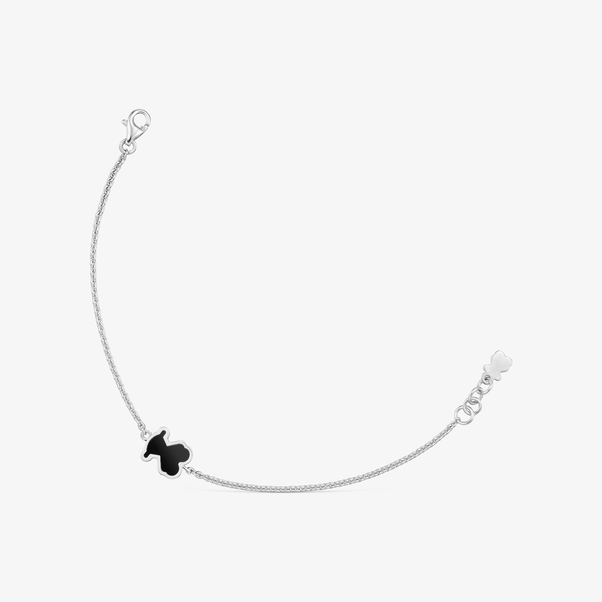 Silver and black acrylic glass Bracelet Galaxy